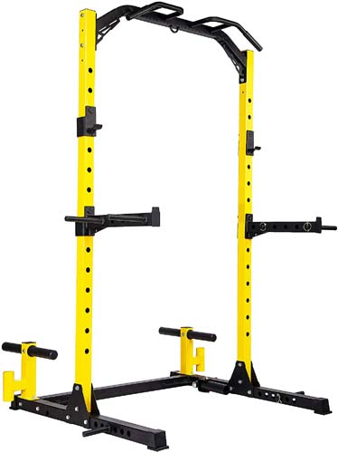 HulkFit Multi-Function Adjustable Power Rack Exercise Squat Stand