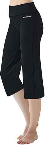 Length Women's Straight Leg Yoga Pants Zip Pocket