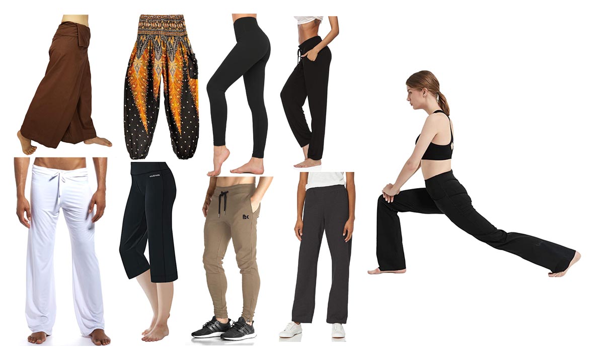 Different types of store yoga pants