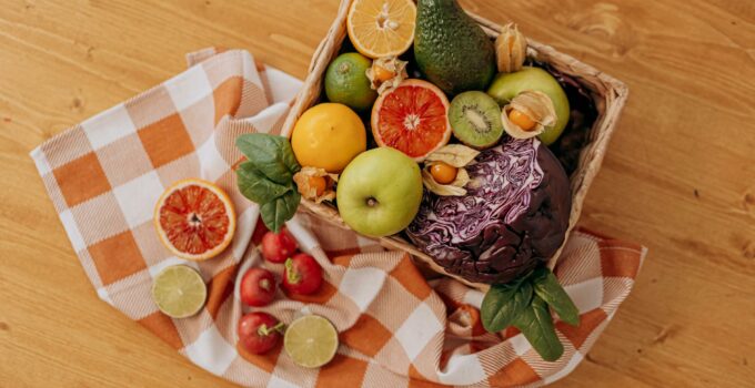 Assorted Fruits on Brown Woven Basket