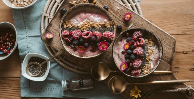 Photo Of Fruits And Smoothie On A Bowl