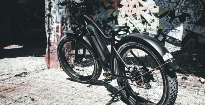 Photo of a Black Electric Bicycle